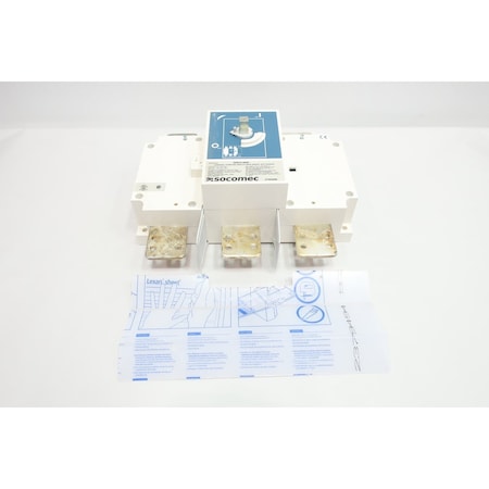 Socomec 27003080 SIRCO 3X800A F LOAD BREAK SWITCH 800A AMP 600V-AC 3P 27003080 3X800A F