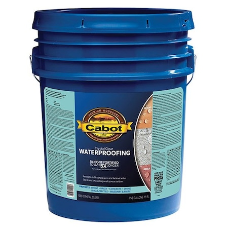 Waterproofing 5 Gal Cabot Stains Crystal Clear Sealer With Teflon 1000