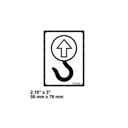 Jlg REPLACEMENT DECAL, LIFT HERE 1701500