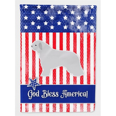 Carolines Treasures USA Patriotic Spanish Water Dog Flag Canvas House Size BB3315CHF