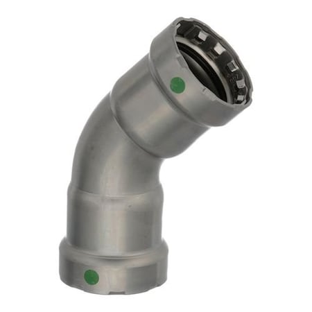 Viega MegaPress 45 elbow P1 1.25 P2 1.25 carbon steel zinc-nickel coating 25245