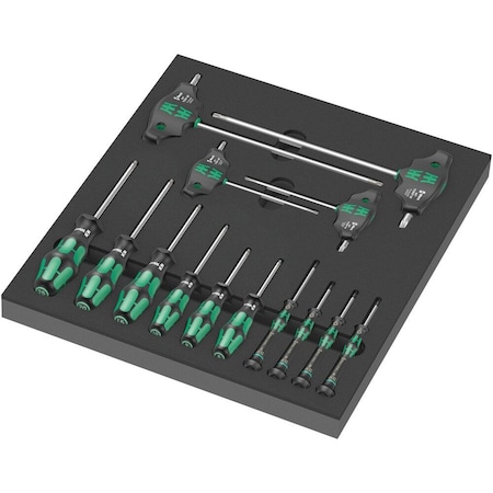 Wera 9712 Foam insert TORX HF screwdriver set 1, 14 pieces 5150103001