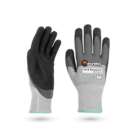 Eureka Safety Puncture Resistance, , Para Aramide, Polyester, Elastane, Fiberglass, Anti-Stat , 10 1 PR 13-4PHYDRO-10