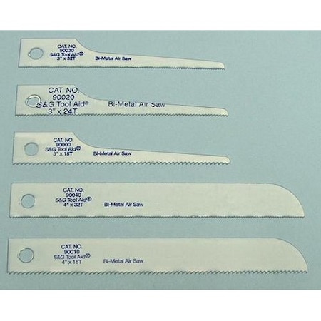 S&G Tool Aid Reciprocating Air Saw Blade Assortment, Bi-Metal 90050
