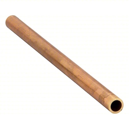 Zoro Select 1/2" x 12" Non-Threaded Red Brass Pipe Sch 40 463-120LS