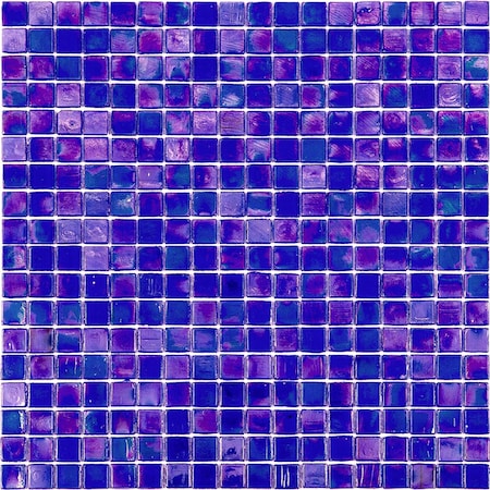 Apollo Tile Skosh 11.6inx11.6in Glossy Tiffany Blue Glass Mosaic Wall and Floor Tile 18.69 sqft/case, 20PK APLNB88BL566A