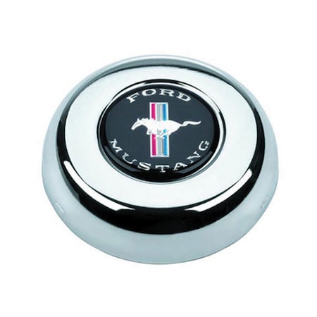 Newalthlete Mustang Pony Logo Horn Button for  Classic & Challenger Series Wheels - Chrome NE3616042