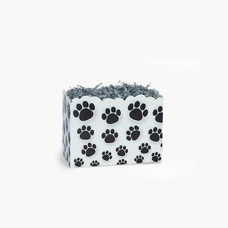 Nashville Wraps Paw Prints Basket Box, Small 6.75x4x5, 6PK PAWS
