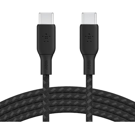 Belkin BoostCharge USB-C to USB-C Cable 100W - (2 meter / 6.6 foot, Black) CAB014bt2MBK