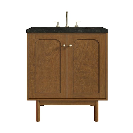 James Martin Vanities Laurent 30" Single Vanity, Honey Oak w/ 3 CM Phantome Eclos Top 545-V30-HNO-3PHT