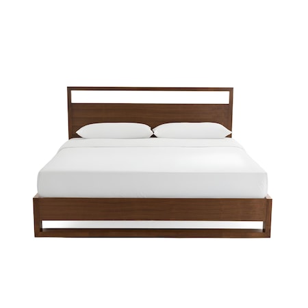 Homeroots Brown Wood And California King Bed Frame 486187