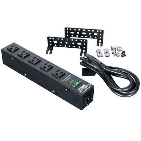 Lowell Power Strip 15A 5-Outlet ACS-1505-SW-SD