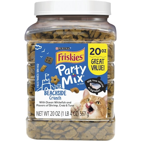 Purina Party Mix Beachside-Shrimp Crab & Tuna 20 Oz. Cat Treat 50083