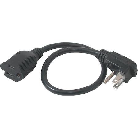 C2G 1.5ft FLAT PLUG POWER CORD EXT TAA 29804