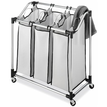 Rlm Distribution Chrome Laundry Sorter HO2595360