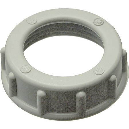Halex Rigid Conduit Bushing, 1/2 in, PVC, For: Locknut, 100/BX, 100PK 75205B