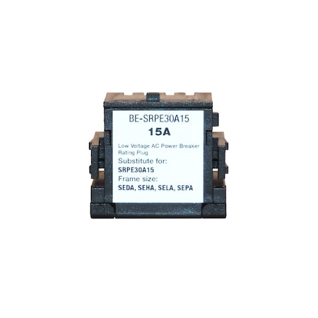 Brah Electric , replacement Spectra rating plugs rated for 15A, 30A sensor - SEDA, SEHA, SELA, SEPA BE-SRPE30A15