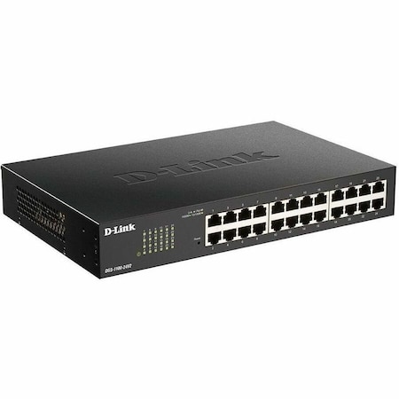 D-Link 24-PORT GIGABIT SMART MANAGED SWITCH, 24 X 1G PORTS, SEGREGATE DIF DGS-1100-24V2