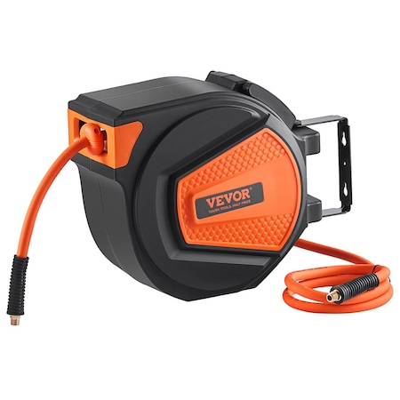 Vevor Retractable Air Hose Reel 3/8 IN x 50 FT Hybrid Enclosed Air Hose 300 PSI NWA-D15