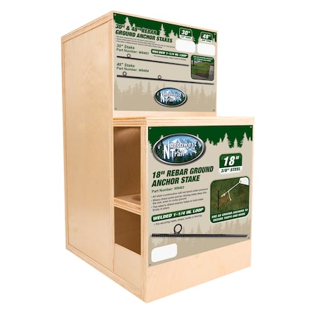 Performance Tool Rebar Stake Display Rack PTW59305