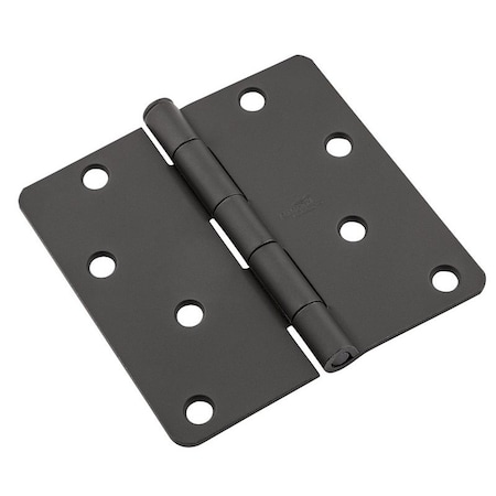 National Hardware 512 Series Door Butt Hinge, 4 in H Frame Leaf, 008 ga Thick Frame Leaf, Steel, Removable Pin N830-432