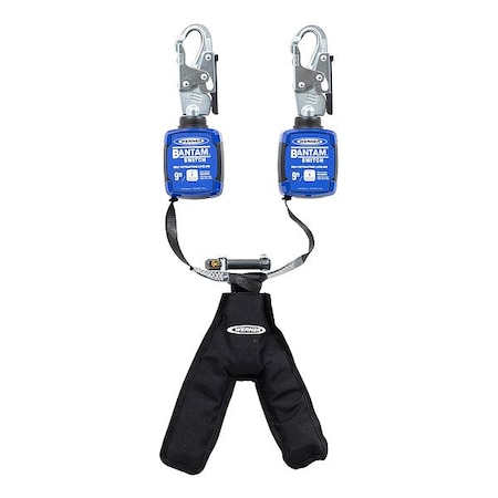 Werner R5308 Self-Retracting Lifelines, Quick-Connect, Aluminum, 2 Leg(s), 400 lb Weight Capacity R534809
