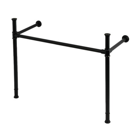 Kingston Brass Stainless Steel Console Sink Legs, Matte Black VPB34410