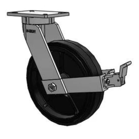 Albion 12x3-Rubber-Iron-Caster 470MR12501SFBB