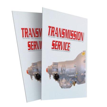 Signmission Transmission Service, Plastic Signs Only 24 Inch x 36 Inch, Corrugated Plastic, 2PK CSB-2436-2PACK-Transmission Service