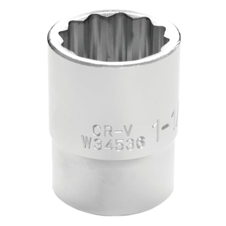 Performance Tool 3/4 in. Drive 1-1/8 in. 12-Point SAE Socket W34536