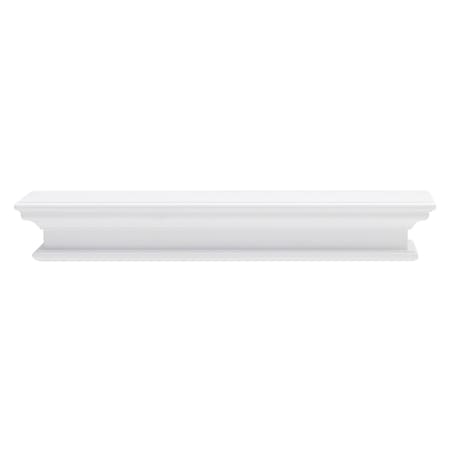 Homeroots 32in Classic White Floating Wall Shelf 397788