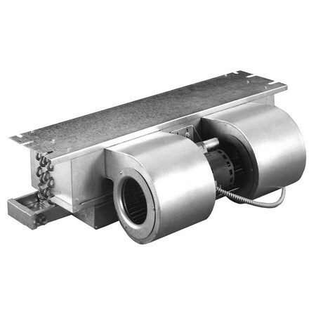 National Brand HBC horizontal recessed fan coil unit. 2 pipe with 3 row coil. 800 cfm left handed model 450803L