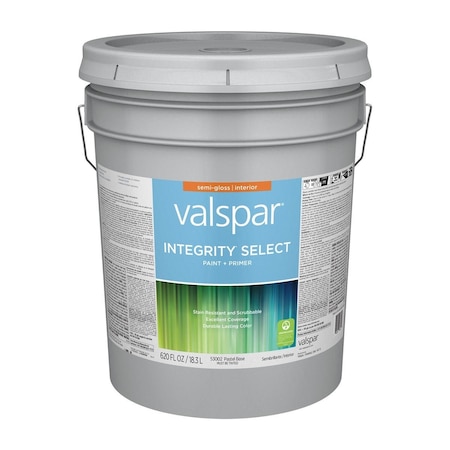 Valspar Integrity Select Paint & Primer Semi-Gloss Interior Paint Pastel Base 5 Gal. 028.0053002.008