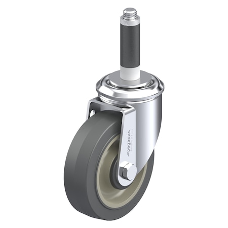 Pegasus Cstr, Swivl Stem, Gray Surelastic, 300 lb. P12S-PRP040D-SX1