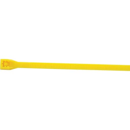 Powerhouse Cable Tie, 7-1/4 in L, Yellow, Nylon, 100 PK PO3642368