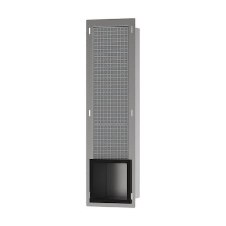Hansgrohe XtraStoris Original Recessed Toilet Paper Holder with Storage & Tileable Door in Matte Black 56058670