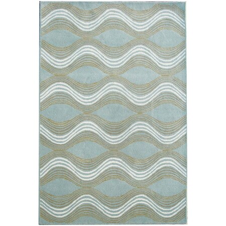 Safavieh 8 x 10 ft. Large Rectangle Contemporary Wyndham Blue and Multi Hand Tufted Rug WYD318A-8