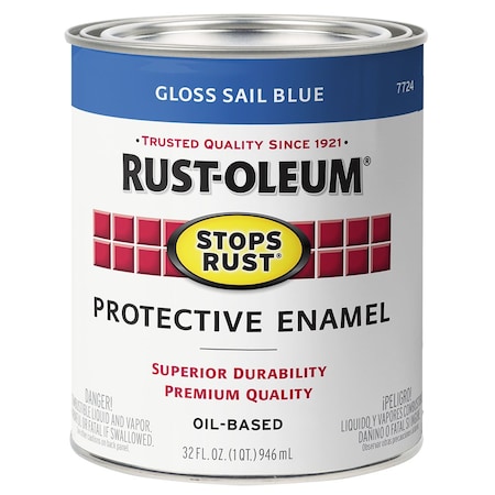 Stops Rust Qt Brands Sail Blue Protective Enamel, Gloss 7724502