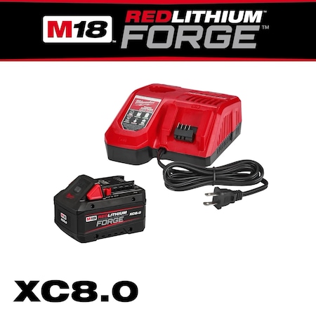 Milwaukee Tool Battery Starter Kit, 5 Ah; 8 Ah, Li-Ion 48-59-1881, 48-11-1850