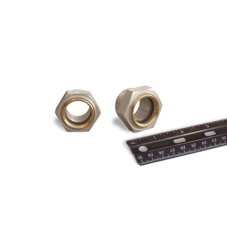 Oil-Rite Gasketed Window Sight Straight Thread - Straight, 1in.-14, 1 1/4in., 125 PSI, Buna-N, 25/32in. B2394-14