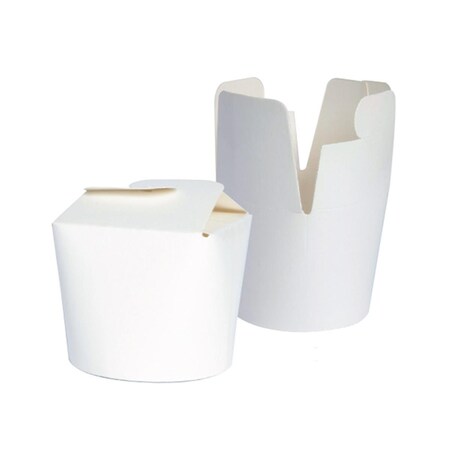 Omg 8 Oz. Mini Pasta Box- White - 2.75 Dia. x 2.6 H in. OM3128383