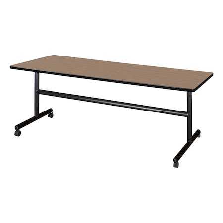 Regency Kobe Flip-Top Training Nesting Table, 72 in W, 30 in L, Noble Oak MKFT7230NO