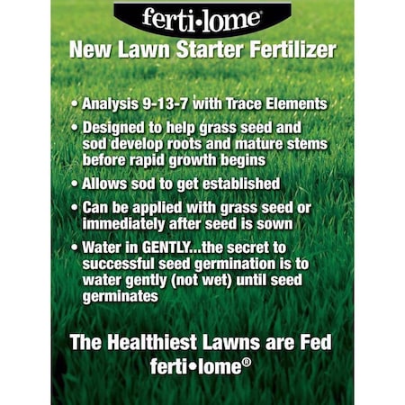 Ferti-Lome Lawn Starter Lawn Fertilizer For Multiple Grass Types 8000 sq ft 13903