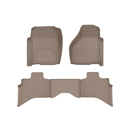 Weathertech Tan, Front and Rear FloorLiner HP 454651IM-452162IM