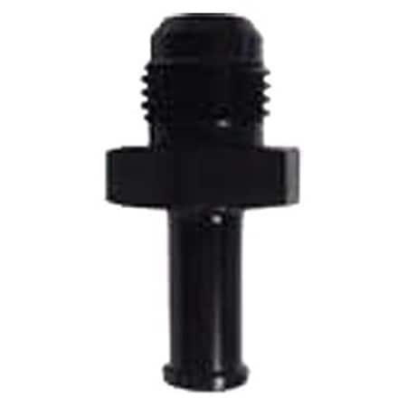Light House Beauty 484205-BL -6 AN Male x 0.31 in. Hose Barb Straight Adapter Fitting - Black LI3070304