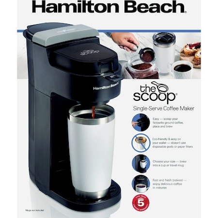 Hamilton Beach The Scoop Single-Serve Coffee Maker 47620