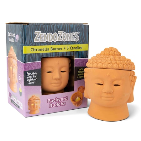 Jt Eaton ZendoZones Citronella Burner - Backyard Buddha 18P-BB