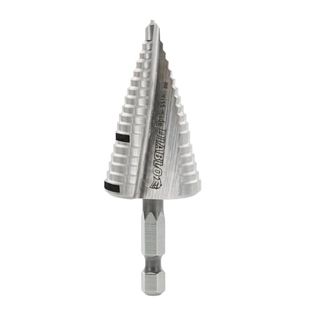 Diablo 1 1/8 in. X 3 1/32 in. L Metal Impact Step Drill Bit Hex Shank DSD1125S17