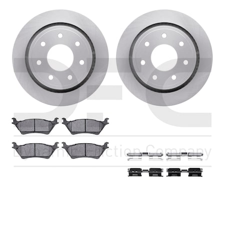 Dynamic Friction Co DFC Brake Rotor- Heavy Duty Brake Pad includes Hardware 6412-54284