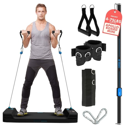 Squatz Multifunctional Push-Up Board Workout System w/ LED Display SQUAPLLO-TRVBL